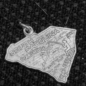 South Carolina State Charm Pendant sterling silver JMS-